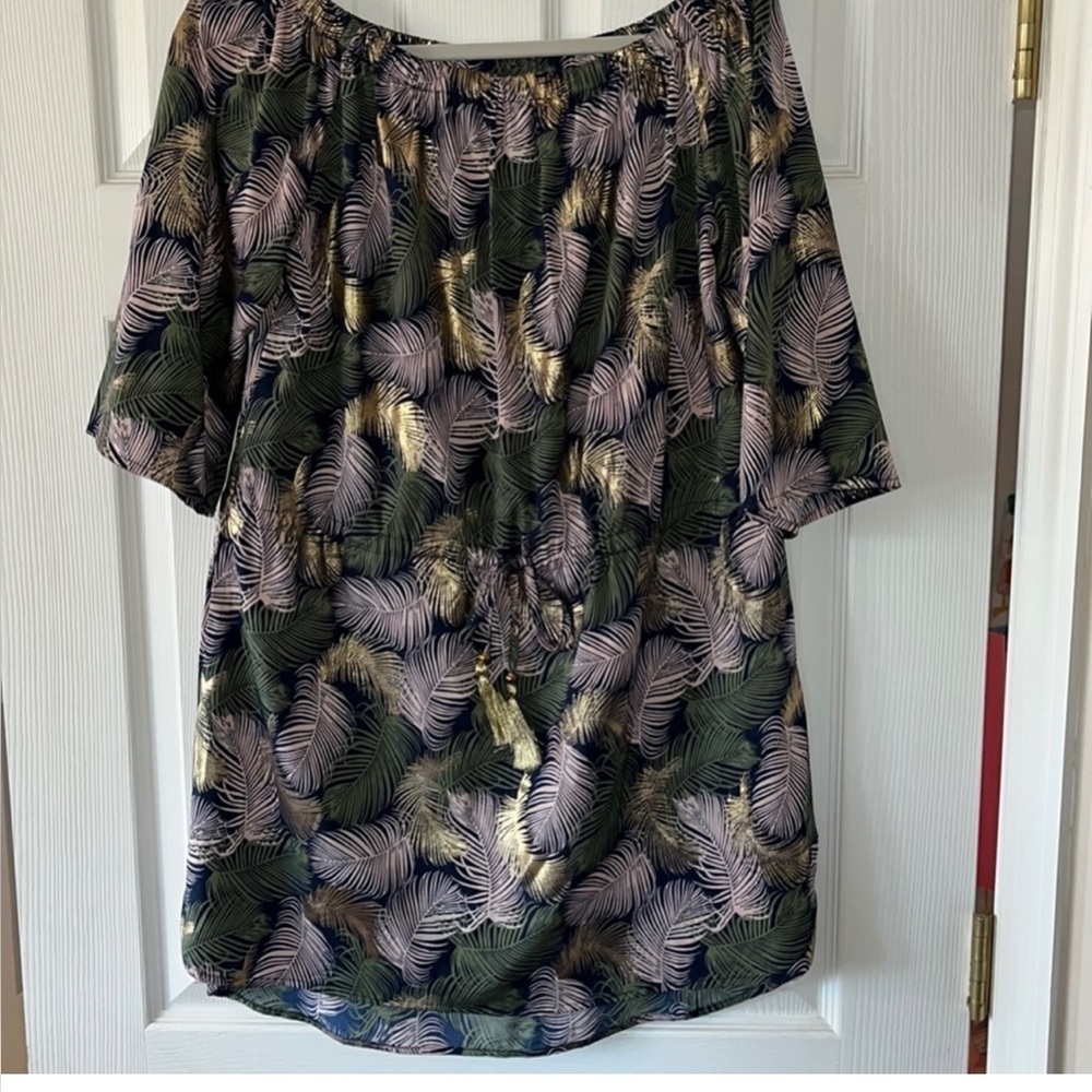 Blue Island dress Resortwear Vacation- size large. JJ